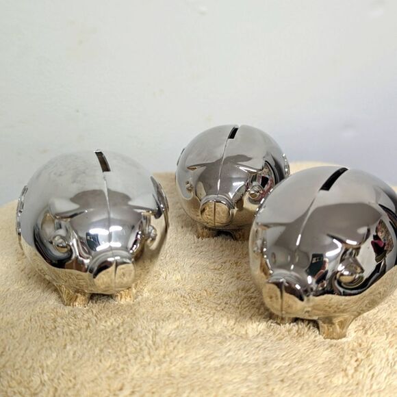 Pottery Barn NIB - Mini Piggybank with $ Embossed On Each Side - Picture 5 of 15